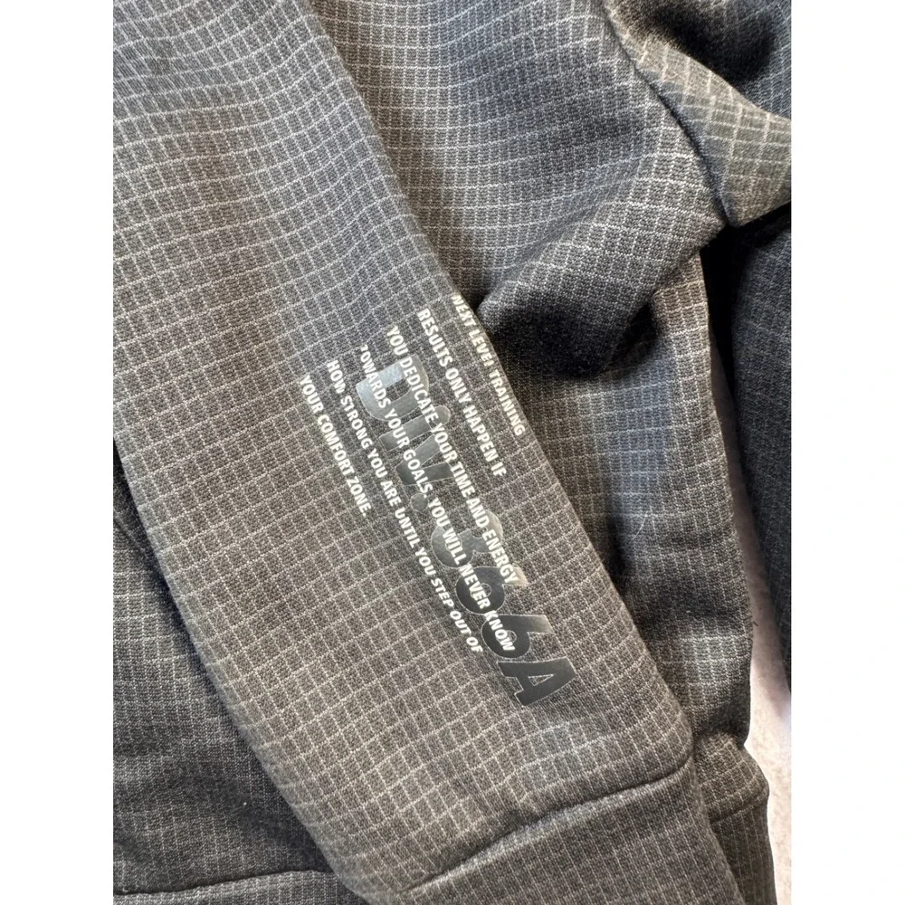 Athletic Works Toddler Boys 2T DriWorks Zip Up Hoodie Jacket Grey Burgundy Grid